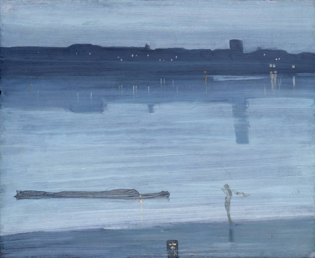 Nocturne: Blue and Silver - Chelsea 1871 James Abbott McNeill Whistler 1834-1903 Bequeathed by Miss Rachel and Miss Jean Alexander 1972 http://www.tate.org.uk/art/work/T01571