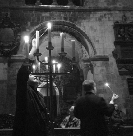 St. Bartholomew the Great black-white